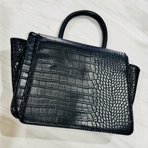 Black Handbag with Strap